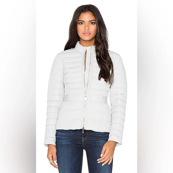 ADD Revolve Down Short Jacket Puffer Coat Blush Taupe Women’s size 8